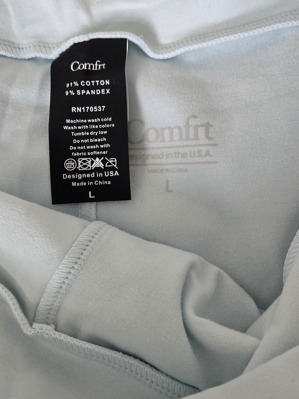 Comfrt Soft Stretch Fold Over Flare Bottom Pants - Picture 7 of 7